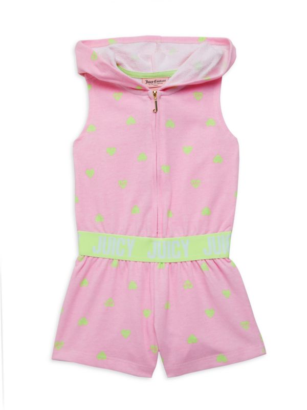 Juicy Couture Girl's Heart Hooded Romper